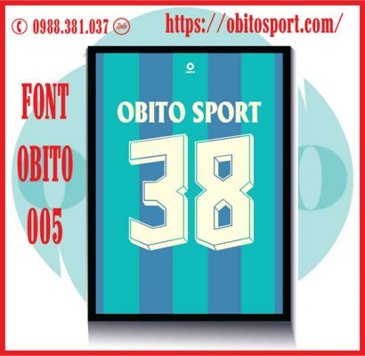 Font số áo bóng đá đẹp tại Obito 