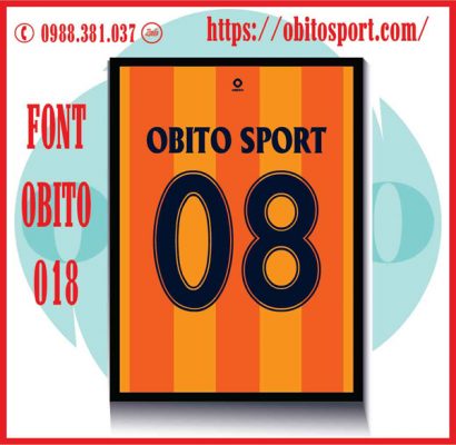 Font số áo bóng đá đẹp tại shop Obito Sport
