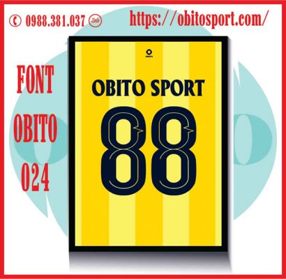 Font Số In Áo Bóng Đá Obito 024 tại Obito Sport