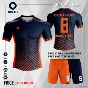 Áo đấu màu tím than tự thiết kế không logo xịn nhất 2022 tại Obito Sport