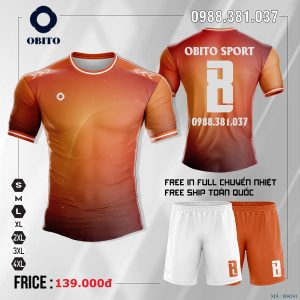 Áo bóng đá tự thiết kế không logo Obito màu đỏ nhạt đẹp nhất 2023