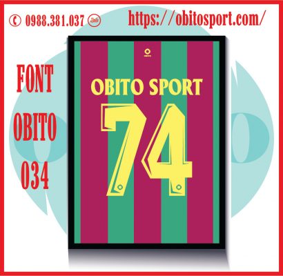 Bộ áo đấu của bạn sẽ hoàn mỹ hơn khi bạn sở hữu bộ font số đẹp - độc - lạ tại Obito Sport.