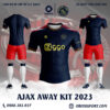 Áo Câu Lạc Bộ Ajax Sân Khách 2023 Màu Tím Than Đẹp Nhất