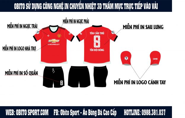 Obito Sport sử dụng công nghệ in hiện đại