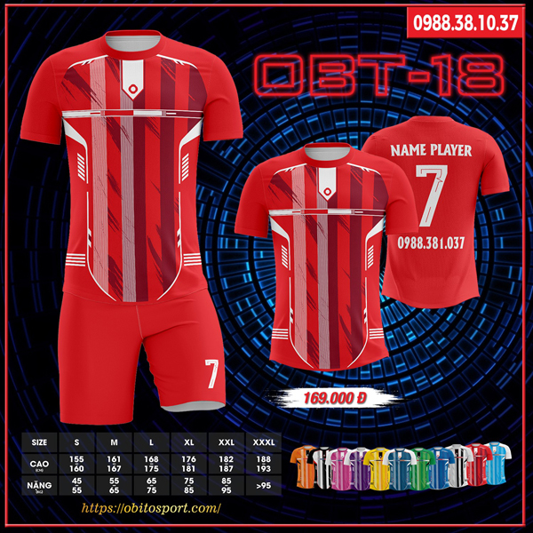 Áo đấu tự thiết kế mới nhất tại Obito Sport