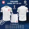 Hình ảnh Mẫu áo đội tuyển Ba Lan sân nhà World Cup 2022 được phân phối độc quyển tại shop Obito Sport. Nhanh tay rinh ngay siêu phẩm này với mức giá ưu đãi nhất.