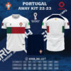 Áo Đội Tuyển Bồ Đào Nha Sân Khách World Cup 2022 - 2023 Tuyệt Đỉnh