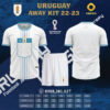 Áo Bóng Đá Đội Tuyển Uruguay Sân Khách 2022-2023 Đẹp Mỹ Mãn n của Obitosport là người bạn đồng hành tuyệt vời trong mùa giải mới này. Nó có một vẻ ngoài vô cùng hoàn hảo. Đó là mẫu áo được lấy gam màu trắng làm gam màu chính cho chiếc áo.