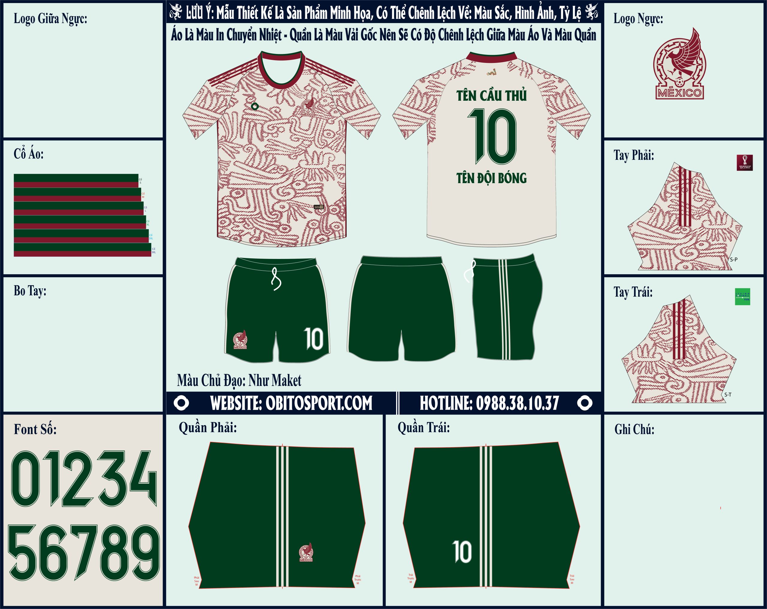  Mẫu market áo đội tuyển Mexico sân khách World Cup 2022 sở hữu màu trắng với những họa tiết đỏ vô cùng đẹp mắt. Thiết kế này trở nên độc đáo hơn khi được kết hợp cùng màu ve chai ở chiếc quần short. 