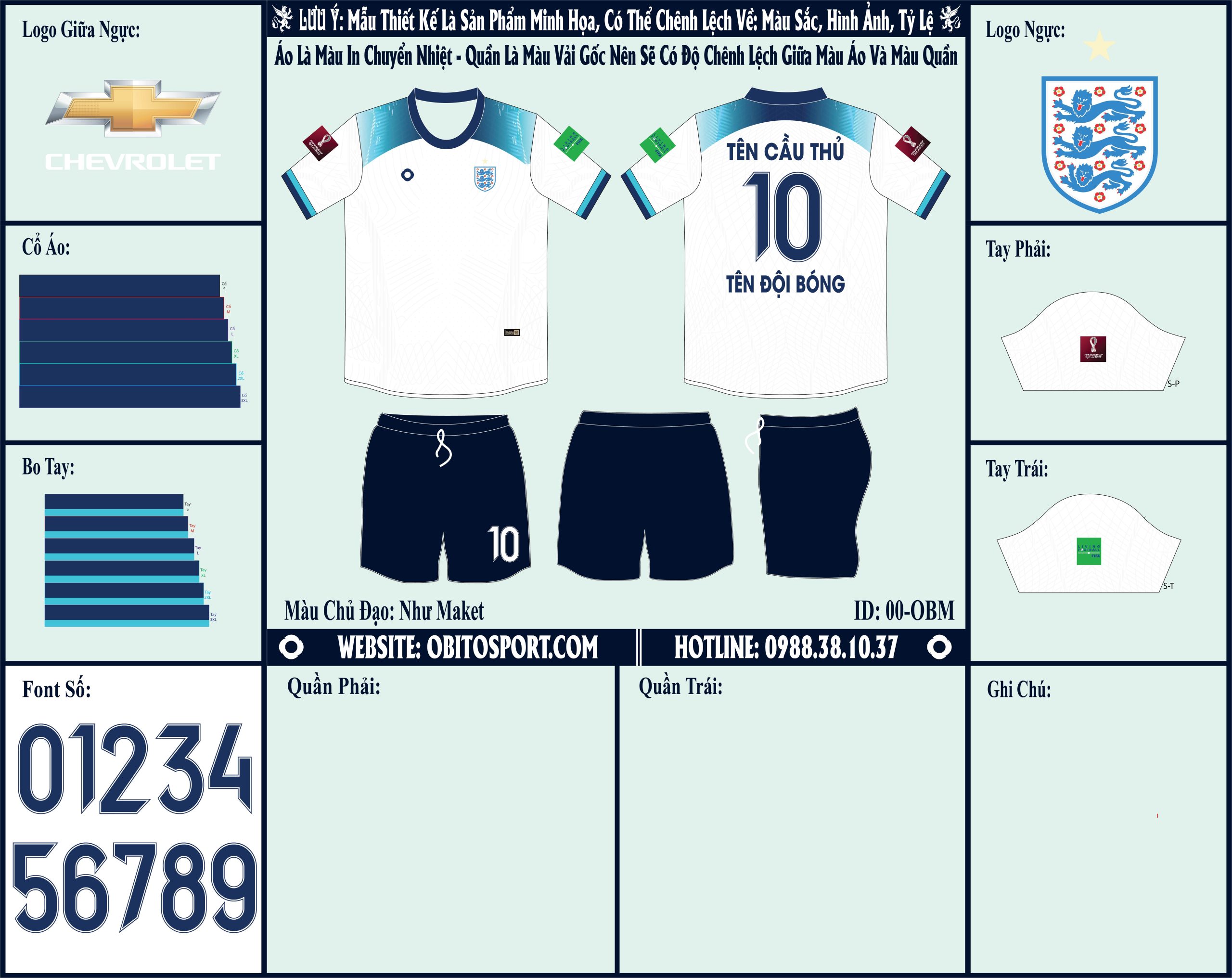 Mẫu market áo đội tuyển Anh sân nhà World Cup 2022 Thiết Kế Siêu Ấn Tượng