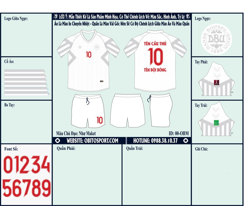 Mẫu market áo đội tuyển Đan Mạch sân khách World Cup 2022 Ấn Tượng
