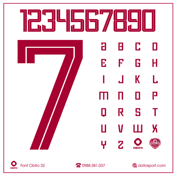 Font số Obito 32