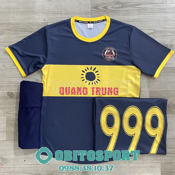 Áo đá banh màu tím than thiết kế theo yêu cầu