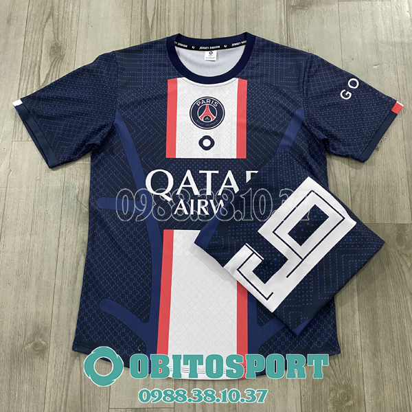 Mẫu áo bóng đá câu lạc bộ PSG màu tím than đẹp