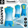 Trang phục bóng chuyền Obito Santos màu xanh ya