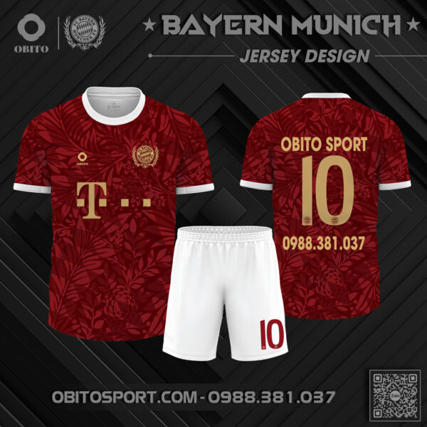 Áo bóng đá clb Bayern màu đỏ mới 