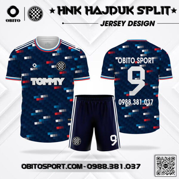 Áo clb HNK Hajduk Split màu tím than