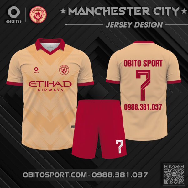 Áo đấu clb ManCity màu cam mới lạ