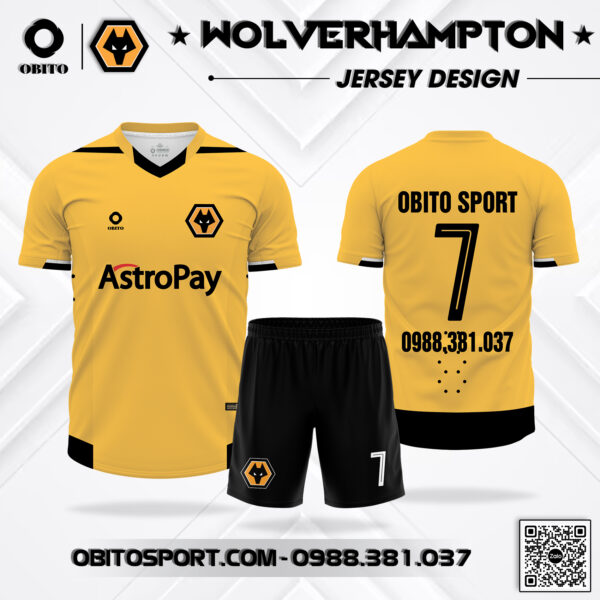Áo clb Wolverhampton màu vàng 