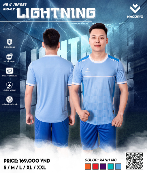 Áo bóng đá màu xanh dương
