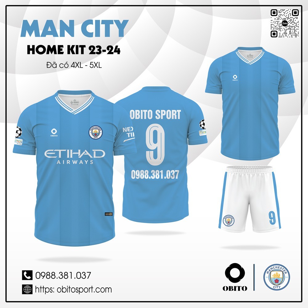 Áo đấu Man City sân khách 2023-2024