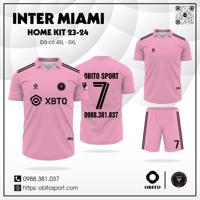 Áo bóng đá Inter Miami sân nhà 2023-2024