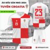 Áo Đấu Đội Tuyển CROATIA Sân Nhà EURO 2024 Màu Trắng Đỏ