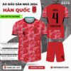 Áo Bóng Đá Đội Tuyển Hàn Quốc Sân Nhà EURO 2024 Màu Đỏ