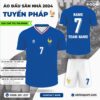 Mẫu Áo Bóng Đá Đội Tuyển Pháp Sân Nhà EURO 2024 Màu xanh