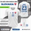Mẫu Áo Đấu Đội Tuyển SLOVAKIA Sân Khách EURO 2024 Màu Trắng