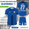 Mẫu Áo Thi Đấu Đội Tuyển SLOVENIA Sân Khách EURO 2024 Màu Xanh