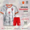 Quần Áo Bóng Đá Đội tuyển Tây Ban Nha Màu Trắng Siêu Cuốn