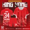 Quần Áo Bóng Đá Không Logo Obito King Kong Màu Đỏ Đẹp