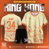 Cập Nhật Mẫu Áo Đấu Không Logo Obito King Kong Màu Vàng Kem Đẹp