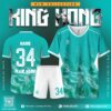 Áo Đá Banh Không Logo Obito King Kong Màu Xanh Ngọc Mới Nhất