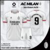 Áo Đá Banh Ac Milan Sân Khách 2024-2025 Mới Nhất