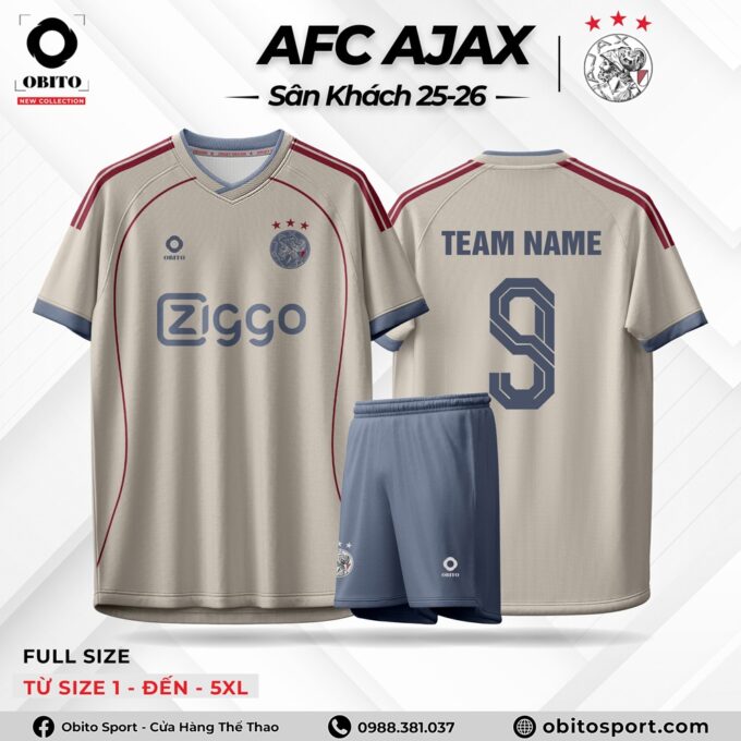 Áo Bóng Đá AFC AJAX Sân Khách 25-26