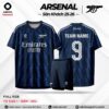 Mẫu Quần Áo Bóng Đá ARSENAL Sân Khách 25-26