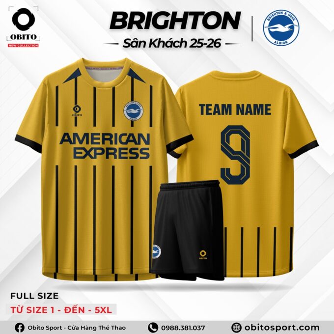 Áo Câu Lạc Bộ BRIGHTON Sân khách 25-26