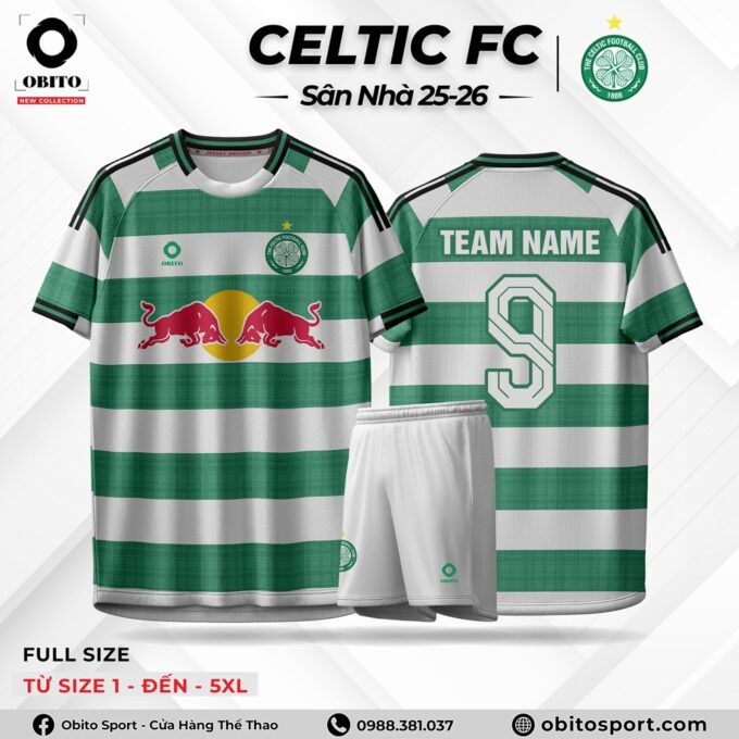 Quần Áo Đá Banh CELTIC FC Sân Nhà 25-26 Độc Lạ