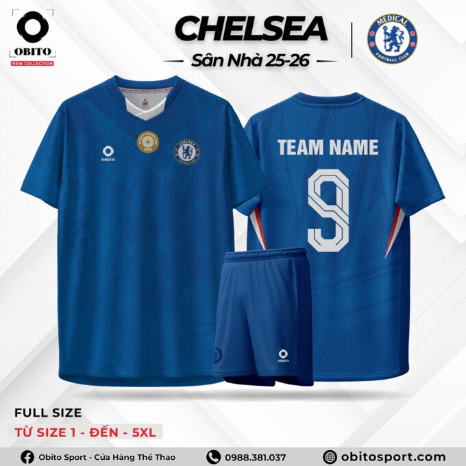 Quần áo Đá Bóng CHELSEA Sân Nhà 25-26