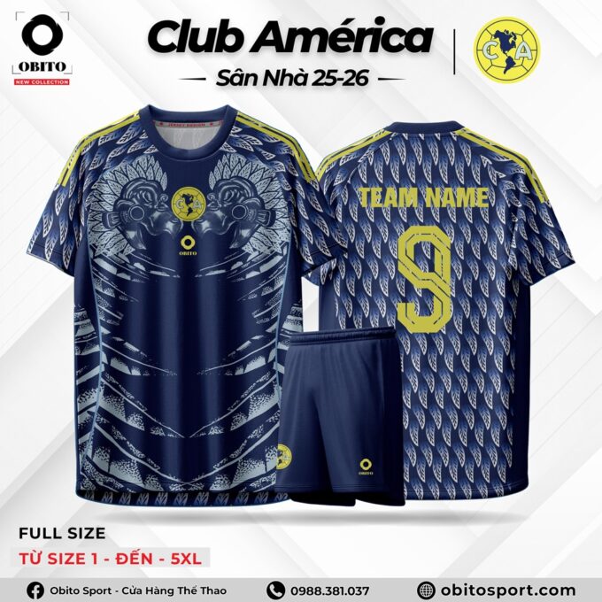 Áo Đá Bóng CLub America Sân Nhà 25-26 Độc Lạ