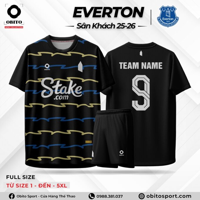 Mẫu Áo Bóng Đá EVERTON Sân Khách 25-26 Bắt Mắt