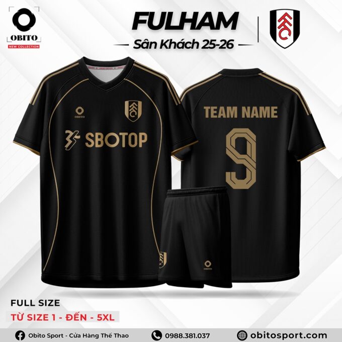 Quần Áo Bóng Đá FULHAM Sân Khách 25-26 Bắt Mắt