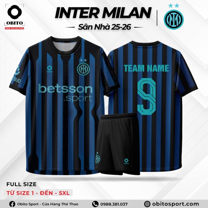 Áo Bóng Đá Sân nhà INTER MILAN 25-26