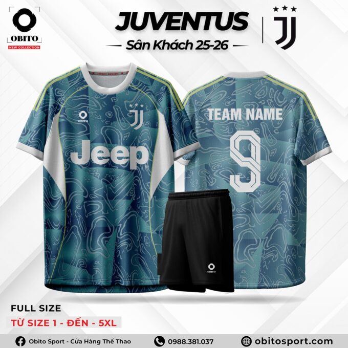Quần Áo Bóng Đá JUVENTUS Sân Khách 25-26 Độc Lạ