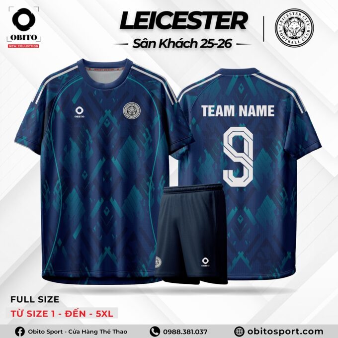 Mẫu Áo Đấu LEICESTER Sân Khách 25-26 Siêu Rẻ