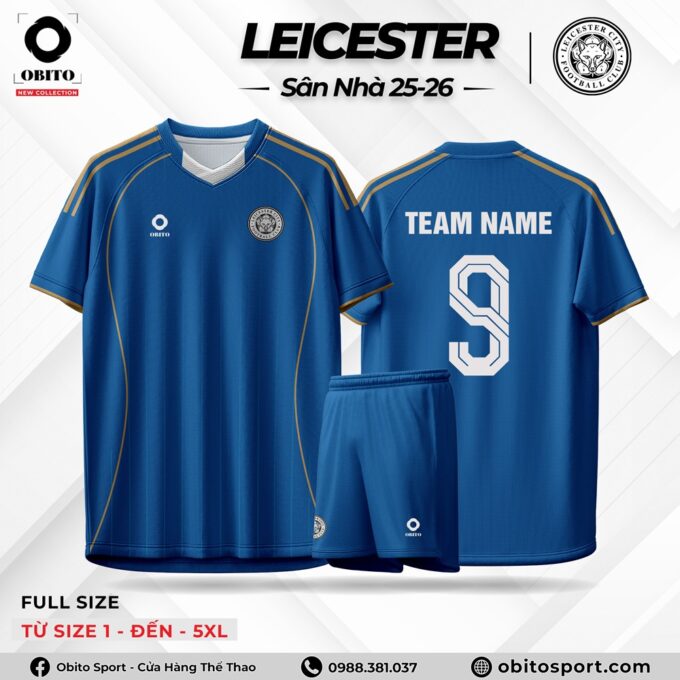 Mẫu Áo Đá Bóng Sân Nhà LEICESTER 25-26 Đẹp Nhất
