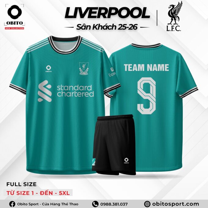 Mẫu Áo Đá Banh LIVERPOOL Sân Khách 25-26 Bắt Mắt