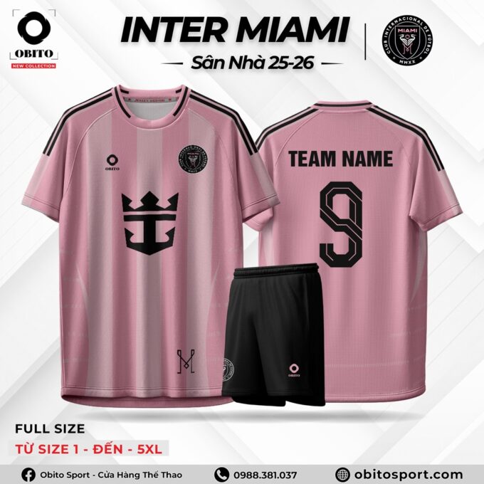 Quần Áo Đá Banh INTER MIAMI 25-26 Sân Nhà